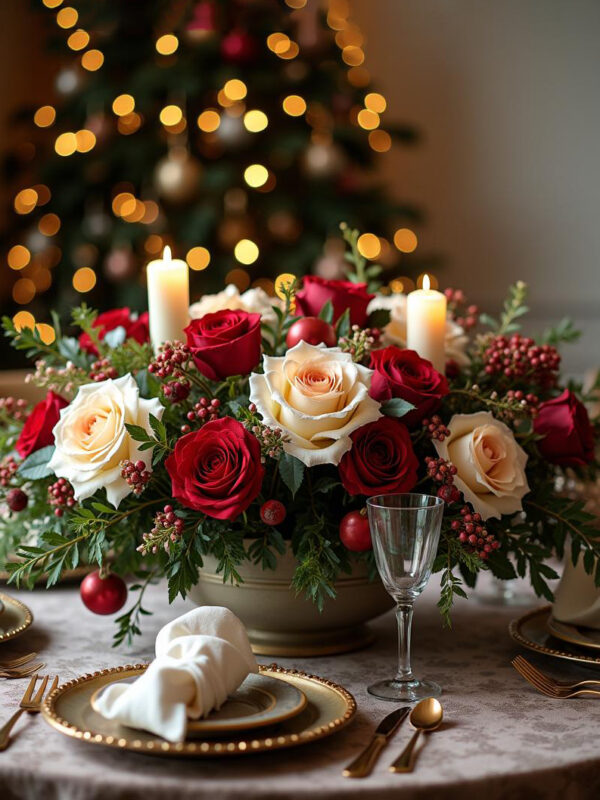Winter Wishes: Christmas flower arrangement