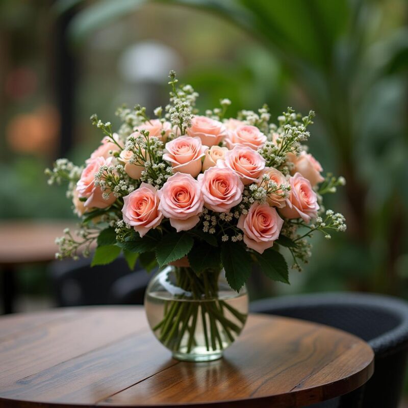 18 pink Roses