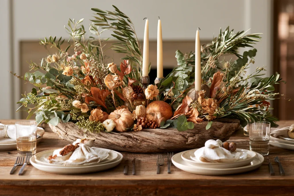 Woodland-Inspired Rustic Centerpiece